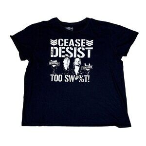 AEW Pro Wrestling Tees the Young Bucks Cease and Desist Too Sweet T-Shirt Size 3